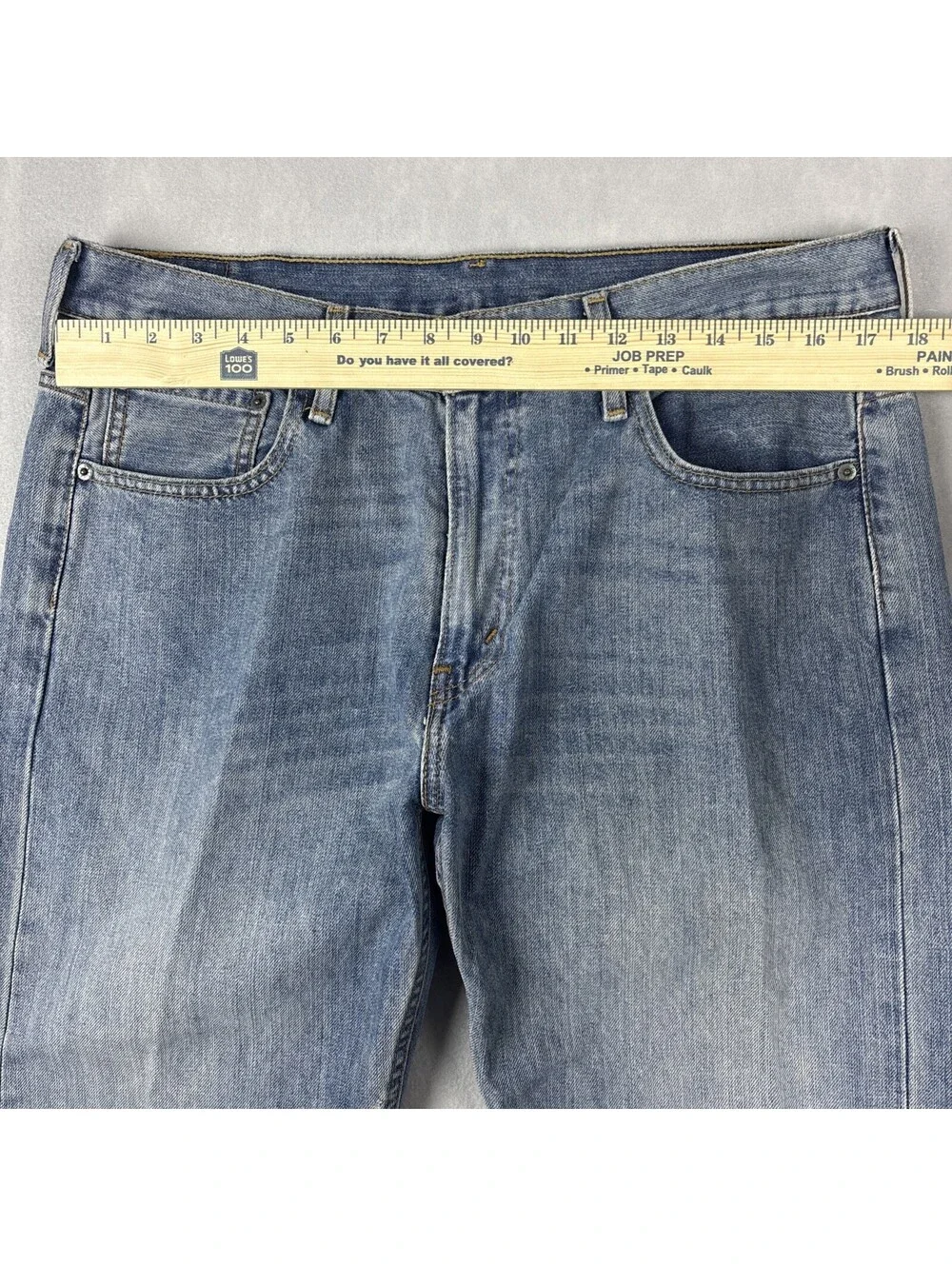 Levi's 569 Loose Straight Jeans 34x31 Blue Faded Whiskers Baggy Relaxed Y2K